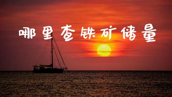 哪里查铁矿储量_https://www.apanben.com_国际财经_第1张
