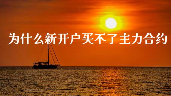 为什么新开户买不了主力合约_https://www.apanben.com_财经资讯_第1张