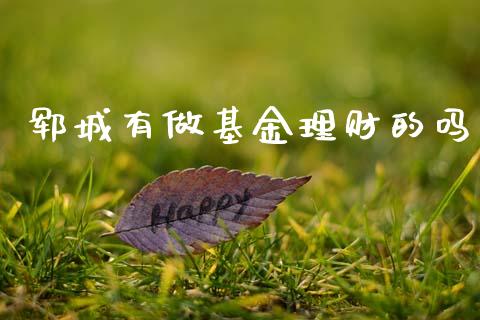 郓城有做基金理财的吗_https://www.apanben.com_国际财经_第1张