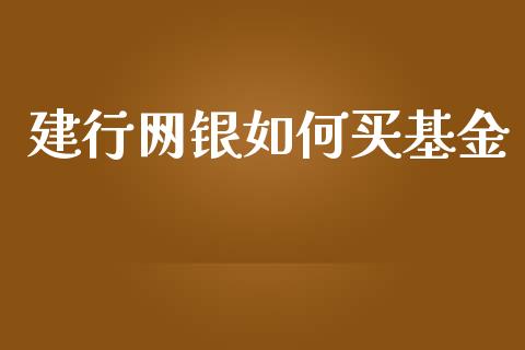 建行网银如何买基金_https://www.apanben.com_国际财经_第1张