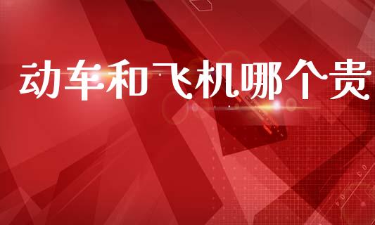 动车和飞机哪个贵_https://www.apanben.com_国际财经_第1张