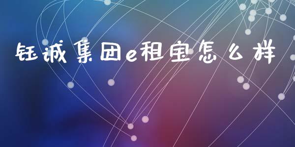 钰诚集团e租宝怎么样_https://www.apanben.com_股票怎么玩_第1张