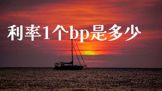 利率1个bp是多少_https://www.apanben.com_国际财经_第1张