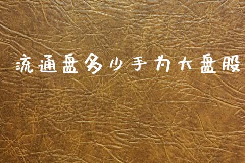 流通盘多少手为大盘股_https://www.apanben.com_期货学院_第1张