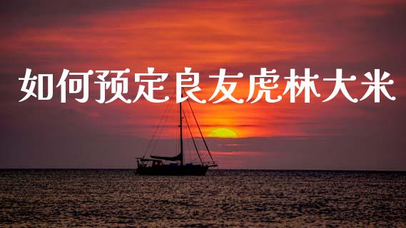 如何预定良友虎林大米_https://www.apanben.com_股市分析_第1张
