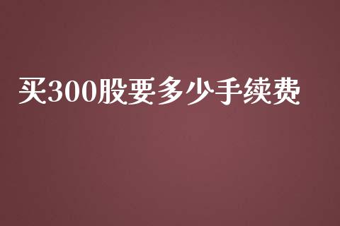 买300股要多少手续费_https://www.apanben.com_国际财经_第1张