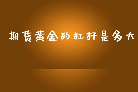 期货黄金的杠杆是多大_https://www.apanben.com_期货学院_第1张