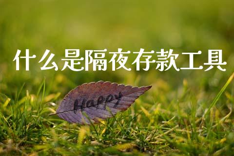 什么是隔夜存款工具_https://www.apanben.com_在线喊单_第1张