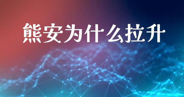 熊安为什么拉升_https://www.apanben.com_国际期货_第1张