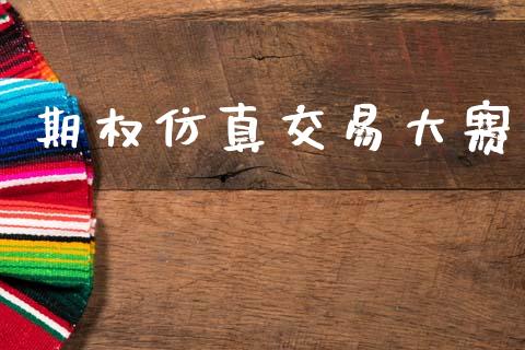 期权仿真交易大赛_https://www.apanben.com_财经资讯_第1张