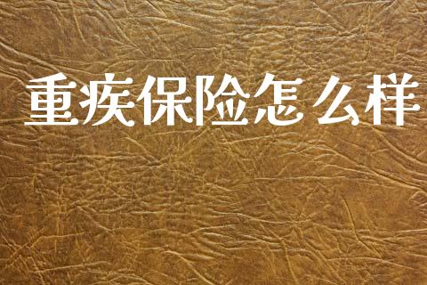 重疾保险怎么样_https://www.apanben.com_期货学院_第1张