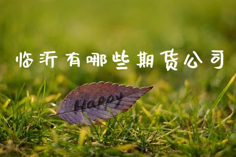 临沂有哪些期货公司_https://www.apanben.com_期货学院_第1张