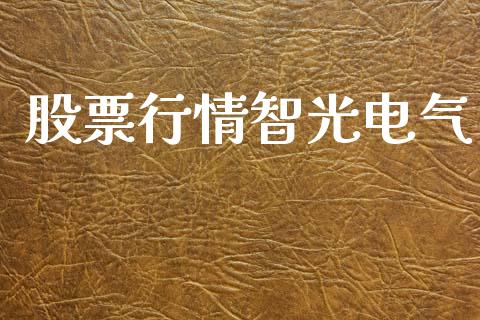 股票行情智光电气_https://www.apanben.com_股市指导_第1张