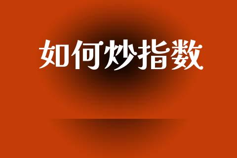 如何炒指数_https://www.apanben.com_期货学院_第1张