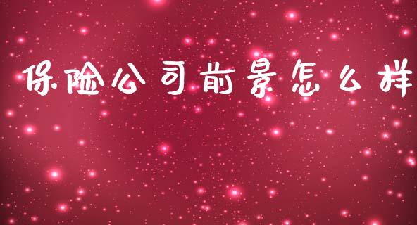 保险公司前景怎么样_https://www.apanben.com_在线喊单_第1张