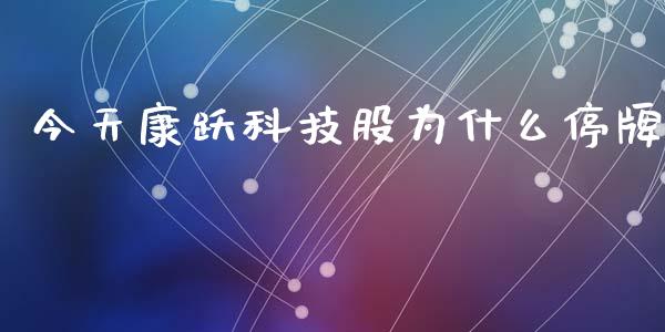 今天康跃科技股为什么停牌_https://www.apanben.com_股票怎么玩_第1张