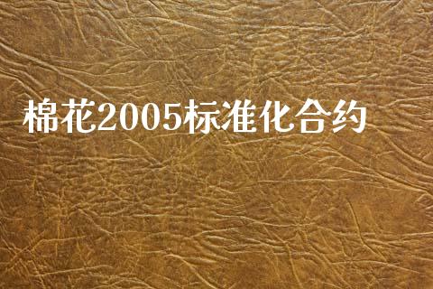棉花2005标准化合约_https://www.apanben.com_期货学院_第1张
