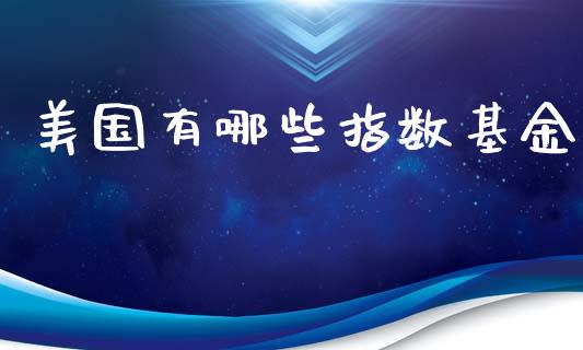 美国有哪些指数基金_https://www.apanben.com_在线喊单_第1张