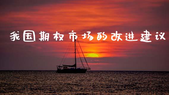 我国期权市场的改进建议_https://www.apanben.com_股市分析_第1张