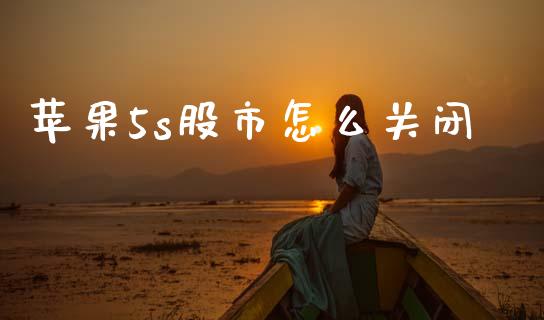 苹果5s股市怎么关闭_https://www.apanben.com_期货学院_第1张