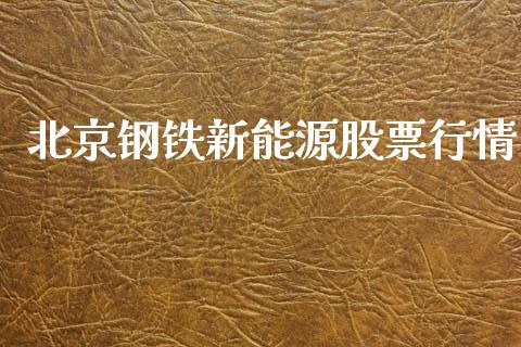 北京钢铁新能源股票行情_https://www.apanben.com_股市指导_第1张
