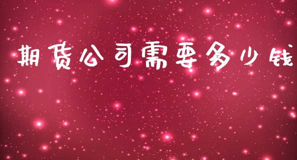 期货公司需要多少钱_https://www.apanben.com_期货学院_第1张