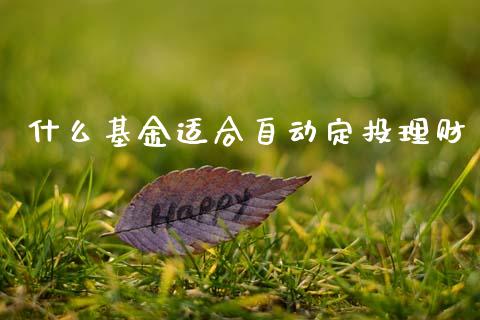 什么基金适合自动定投理财_https://www.apanben.com_国际财经_第1张