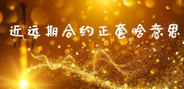 近远期合约正套啥意思_https://www.apanben.com_股市指导_第1张