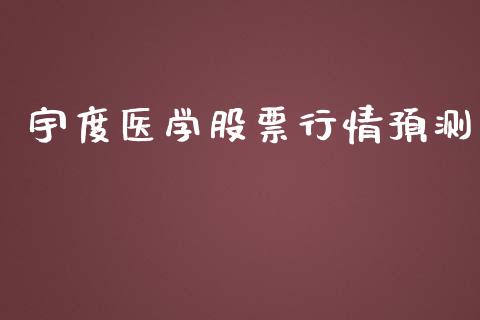 宇度医学股票行情预测_https://www.apanben.com_股市分析_第1张