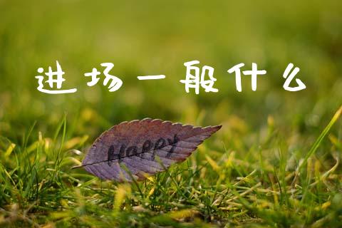 进场一般什么_https://www.apanben.com_股市指导_第1张