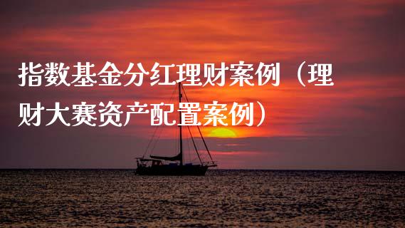 指数基金分红理财案例（理财大赛资产配置案例）_https://www.apanben.com_国际财经_第1张