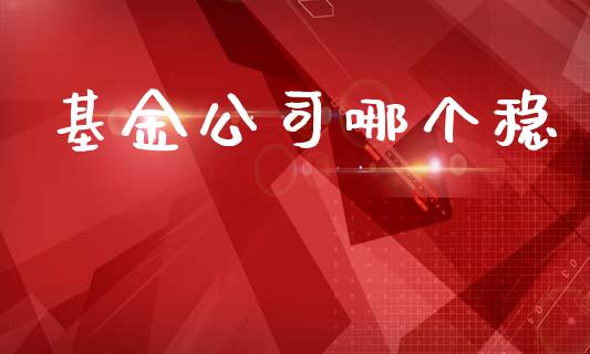 基金公司哪个稳_https://www.apanben.com_股票怎么玩_第1张
