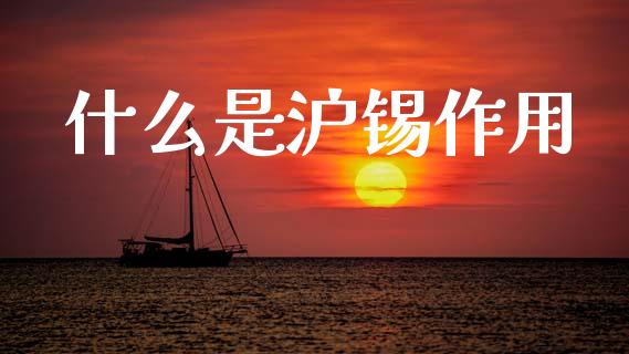什么是沪锡作用_https://www.apanben.com_股市指导_第1张
