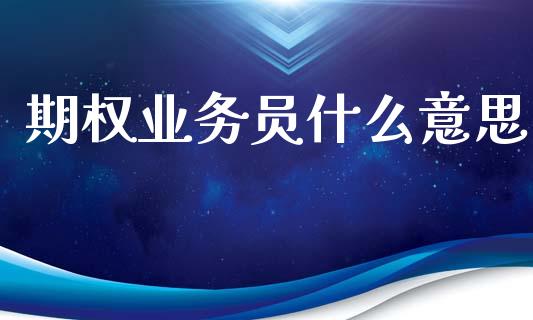 期权业务员什么意思_https://www.apanben.com_财经资讯_第1张