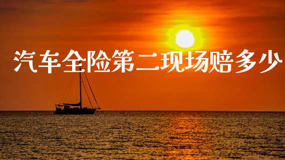 汽车全险第二现场赔多少_https://www.apanben.com_国际期货_第1张