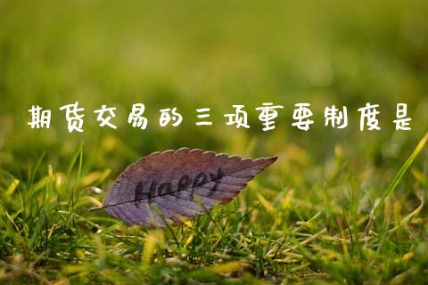 期货交易的三项重要制度是_https://www.apanben.com_股票怎么玩_第1张