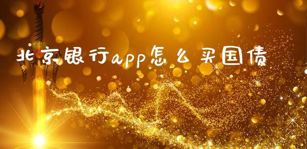 北京银行app怎么买国债_https://www.apanben.com_股市分析_第1张