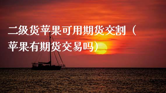 二级货苹果可用期货交割（苹果有期货交易吗）_https://www.apanben.com_国际期货_第1张
