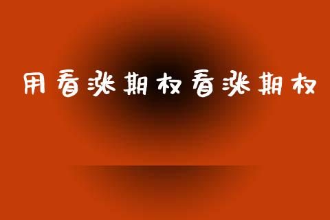 用看涨期权看涨期权_https://www.apanben.com_期货学院_第1张