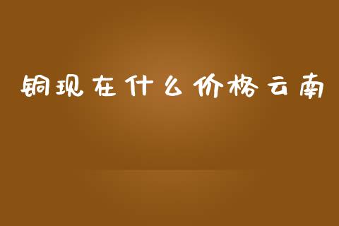 铜现在什么价格云南_https://www.apanben.com_国际期货_第1张