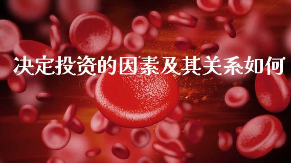 决定投资的因素及其关系如何_https://www.apanben.com_国际期货_第1张