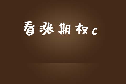 看涨期权c_https://www.apanben.com_国际财经_第1张