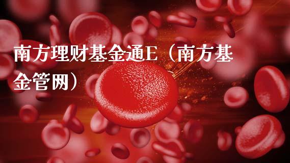 南方理财基金通E（南方基金管网）_https://www.apanben.com_国际财经_第1张