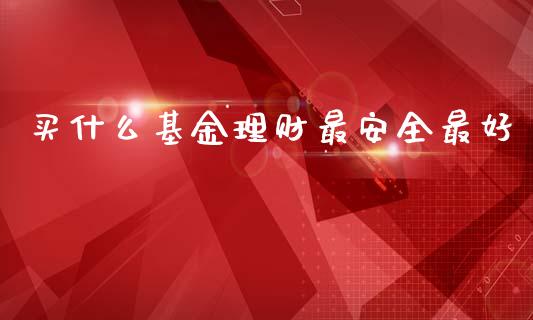 买什么基金理财最安全最好_https://www.apanben.com_国际财经_第1张