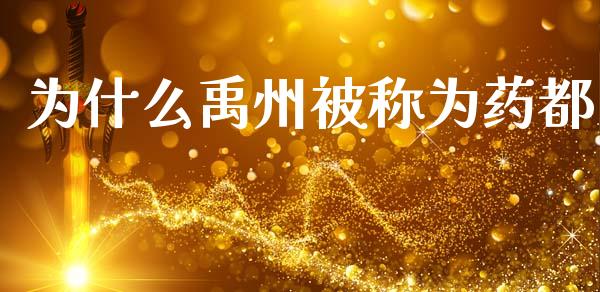 为什么禹州被称为药都_https://www.apanben.com_国际财经_第1张