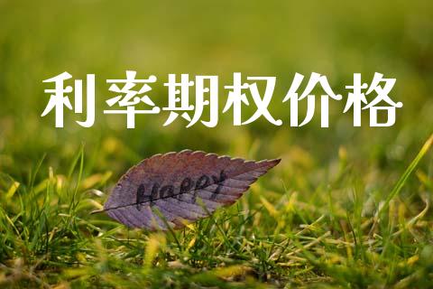 利率期权价格_https://www.apanben.com_国际期货_第1张
