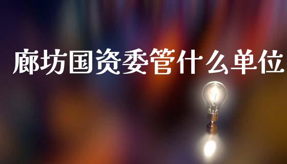廊坊国资委管什么单位_https://www.apanben.com_国际期货_第1张