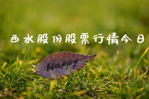 西水股份股票行情今日_https://www.apanben.com_股票怎么玩_第1张