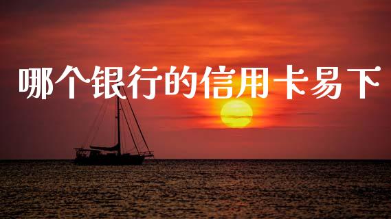 哪个银行的信用卡易下_https://www.apanben.com_在线喊单_第1张