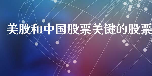 美股和中国股票关键的股票_https://www.apanben.com_期货学院_第1张